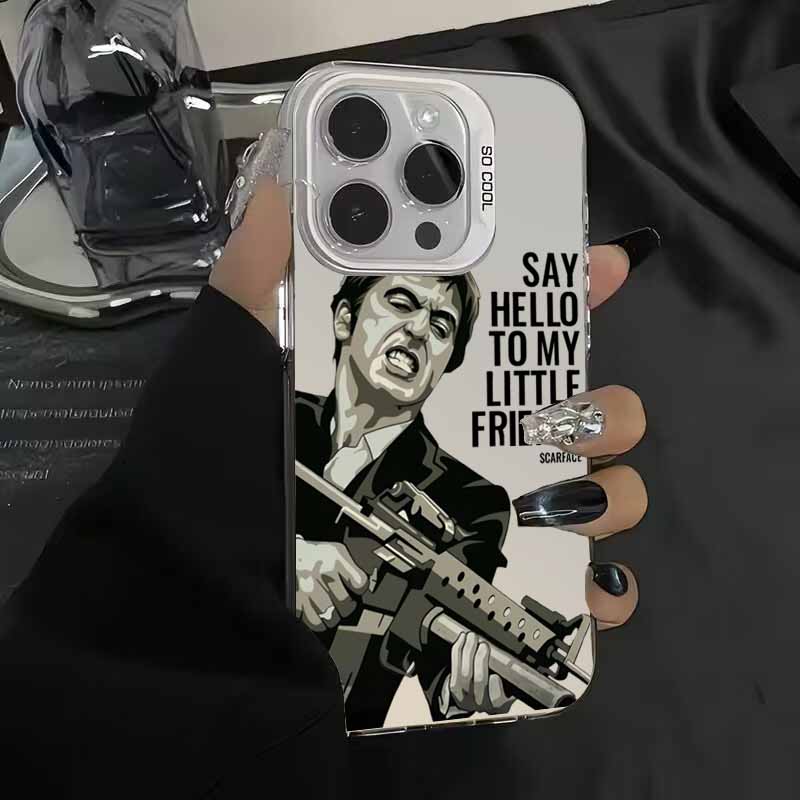T-Tony M-Montana S-Scarface Fashion Phone Case For iPhone 17 16 15 14 13 12 11 Pro Max Colorful Cover Case Funda