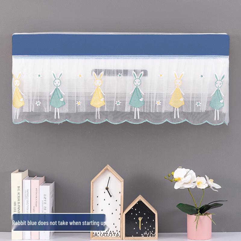 Universal Wall-Mounted Air Conditioner Dust Cover - Moisture-Proof, Full Coverage, Wind Blocker