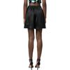 Y-3 SS23 Solid High-Waisted Elastic Drawstring Straight-Leg Shorts Women shorts Black H63034