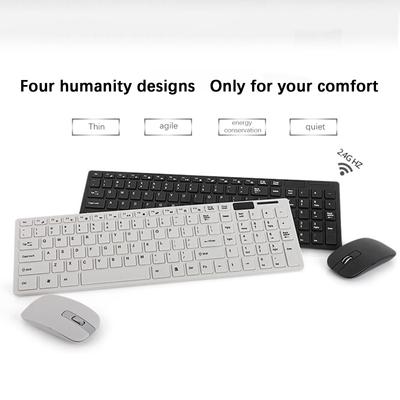 Bezdrôtová súprava klávesnice a myši 2.4g Ultratenké Ergonomické PC Klávesnice Pre Počítač Laptop PC Hry Kancelária Bezdrôtová Myš