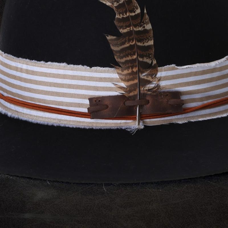Cosplay Flat Top Hat Wool Fedora JazzHat Musical Festival Costume Accessories