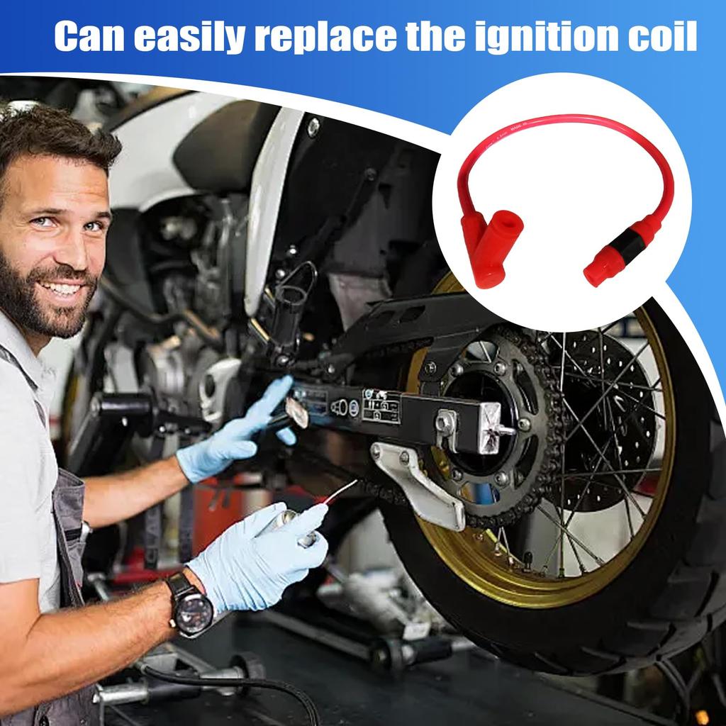 Tennspoleledning, Tennpluggledning, Ledning - Bærbar Racing Tennspole | ATV Booster-spole