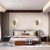 Modern LED Wall Lamp Home Line Decoration Wall Lamp Living Room Background Wall Bedroom Headboard Black White Lighting Lustre