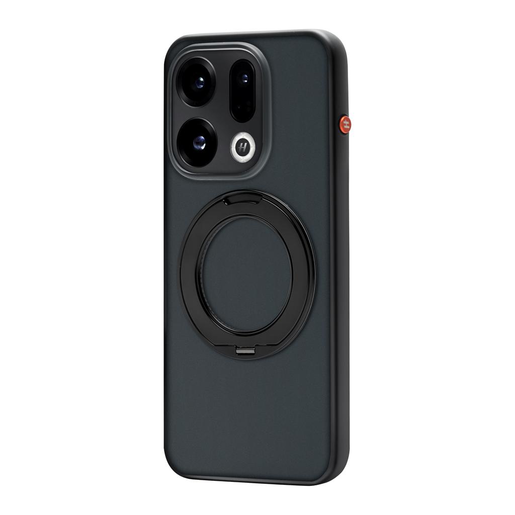 Für OPPO Find X9 Find X9S Hülle Einfach Für MagSafe Magnetisch 360° Ring Matt Transparent Acryl Hautgefühl Handyhülle