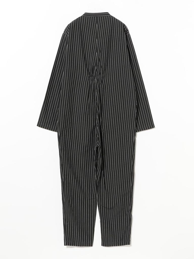 Beams Boy Yarmo Boiler Suit, Women's, Grey on Navy, Size M