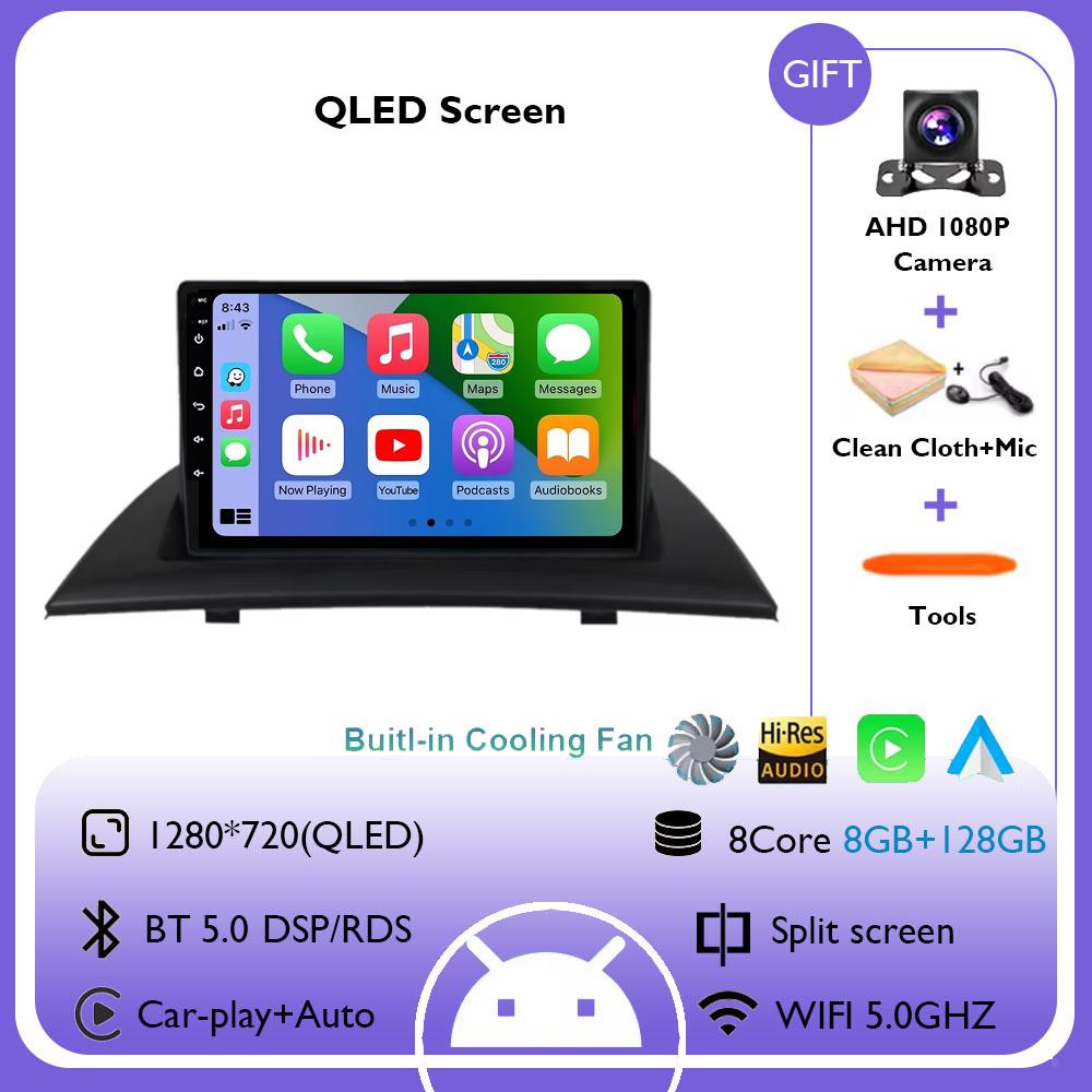 Android 14 For BMW X3 E83 2004 2005 20072008 2009 2010 2011 2012 Navigation GPS Auto CarPlay Radio Car Multimedia Video Player