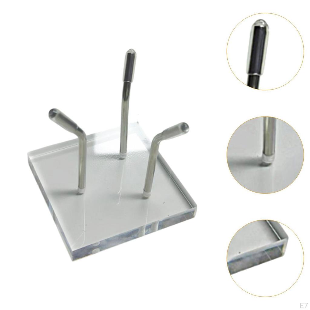 Metal Arm Display Palette with Acrylic Base Mineral Holder for Coral Rocks