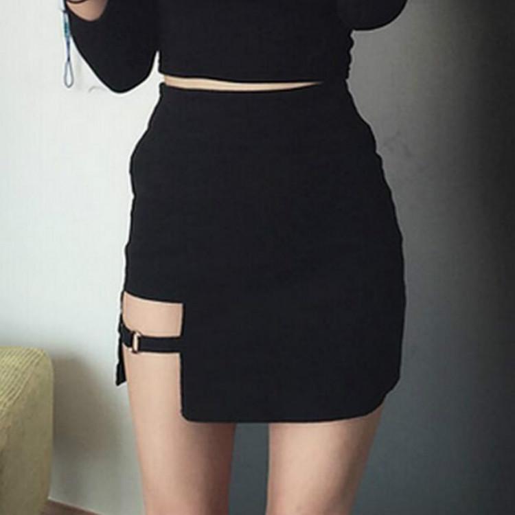 Chic Circle Design Bodycon Midi Skirt - Slimming & Stylish