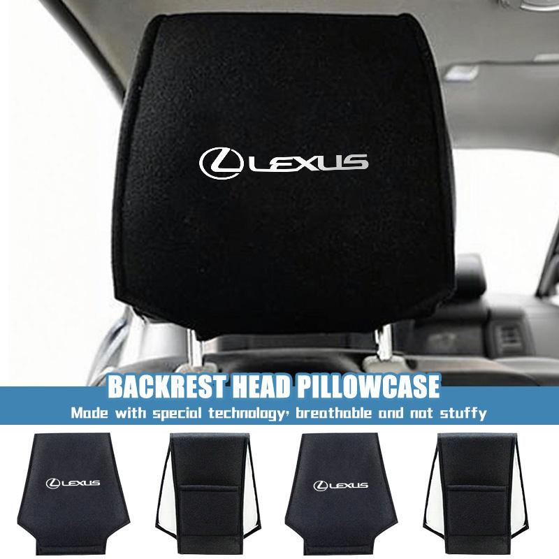 Car Headrest Cover Seat Head Pillow Neck Headrest Cover For Lexus RX 300 400 460 UX 200 NX LX LS GS 330 IS 250 300 GX