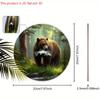 Wooden Sign with Bear Pattern Design - Unique Wall Pediments - Ideal for Front Door, Yard, Wall Decor