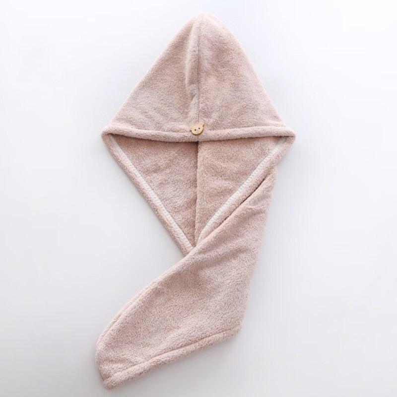 Thickened Quick-drying Coral Fleece Hair Dryer Cap Shower Cap Head Towel