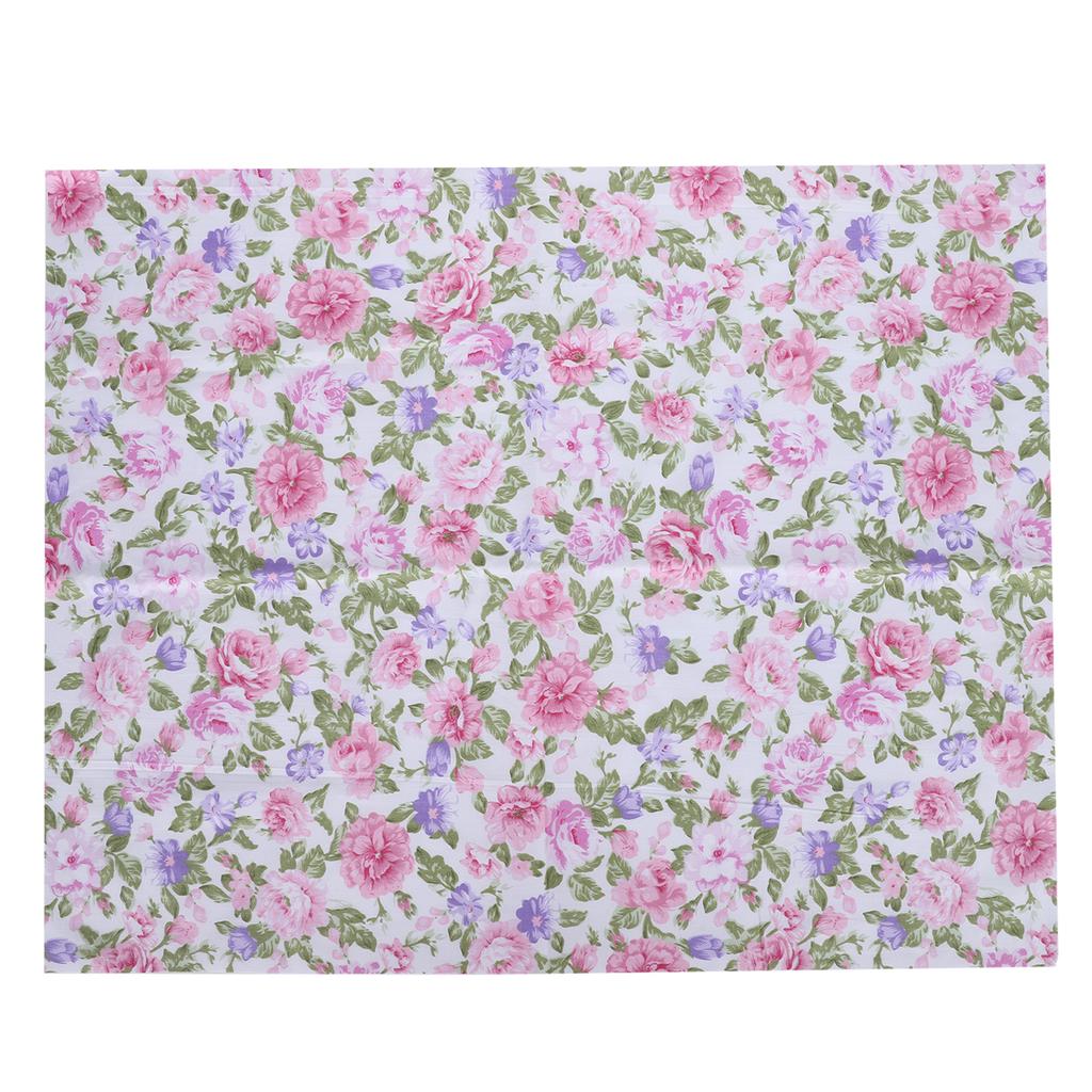 6Pcs Cotton Fabric Twill Printing Cloth Quilting Sewing Craft 50x40cm(Pink(6 colors) )