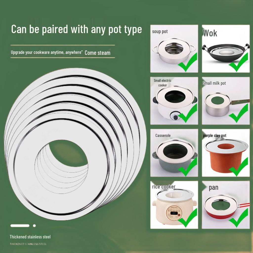 Bamboo Steamer Thickened Steaming Sheet for Wok, Milk Pot, Casserole, and Soup Pot