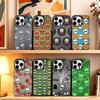 Fashionable P-patchwork Prints Phone Case For iPhone 17,16,15,14,13,12,11 Plus,Pro Max,XS,Colorful Silver Phone Case Funda Cover
