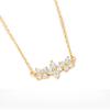 Simple and Fresh Zircon Flower Necklace with Four Leaf Flower Collar Chain As A New Gift for Girlfriend