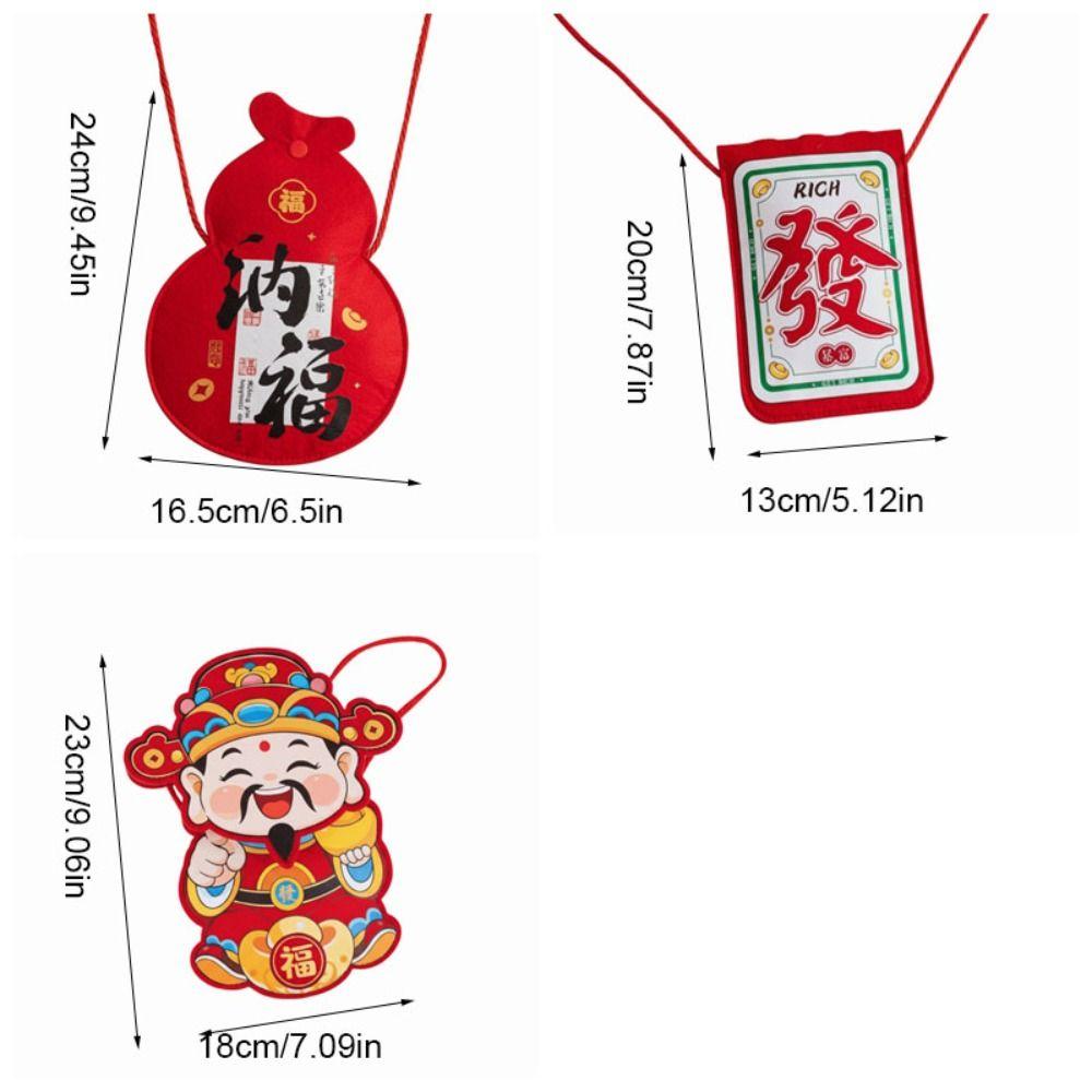 2026 Horse Year Money Pocket Cartoon Lucky Money Bag Gift Bag Red Packet  Marriage Event