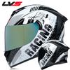 LVS Full Face Motorcycle Helmet Men Women ABS Dual Lens Winter Electric Bike Bluetooth Compatible All Season