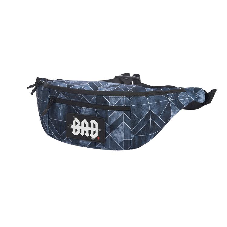 New LiNing Training Series Polyester Sling Bag Fanny Pack Unisex Black Gray Color ABDP356-2