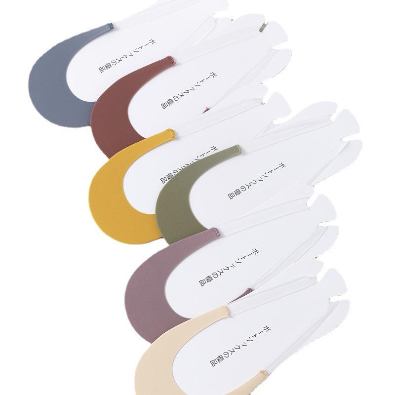 Damensocken Damen Sommer Baumwolle Unterseite Flacher Mund Silikon Rutschfeste Unsichtbare Socken Transparente Strapssocken