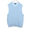 Polo by Ralph Lauren One Point Logo No Sleeve V-neck Cotton Knit Vest LL Men's Used