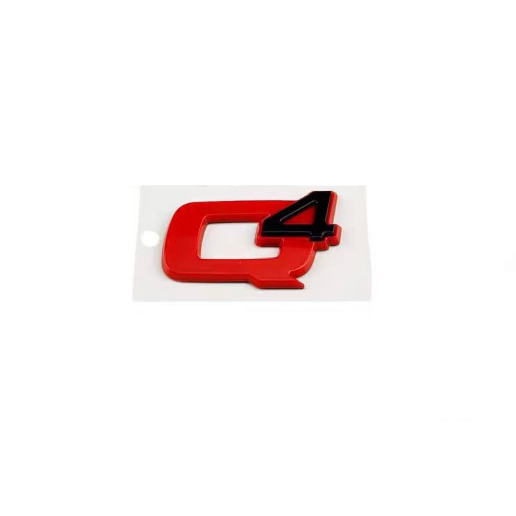 1 Pièce Q2 Q4 Giulia Stelvio Veloce Ti Logo Voiture Emblème de Hayon Arrière Autocollants Pour A-lfa R-omeo 156 159 Mito Giulia GT Brera Spider Giulietta 147gt 166