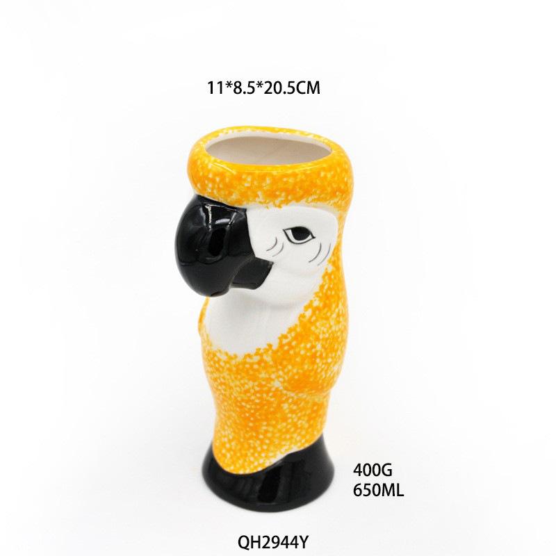 Hawaiian Ceramic Cup TIKI Creative Cocktail Cup Embossed Water Cup Tiki Cup Zombie Face