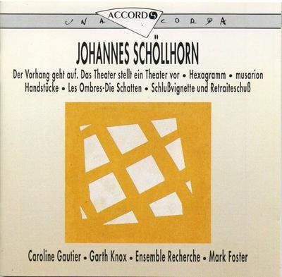 CD JOHANNES SCHÖLLHORN - Œuvres 201622 Accord 1992 Francja Soul/Funk Używane
