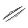 12in30.48cm Front Windshield Wiper Blades Stainless Steel Polished Silver Universal for Car