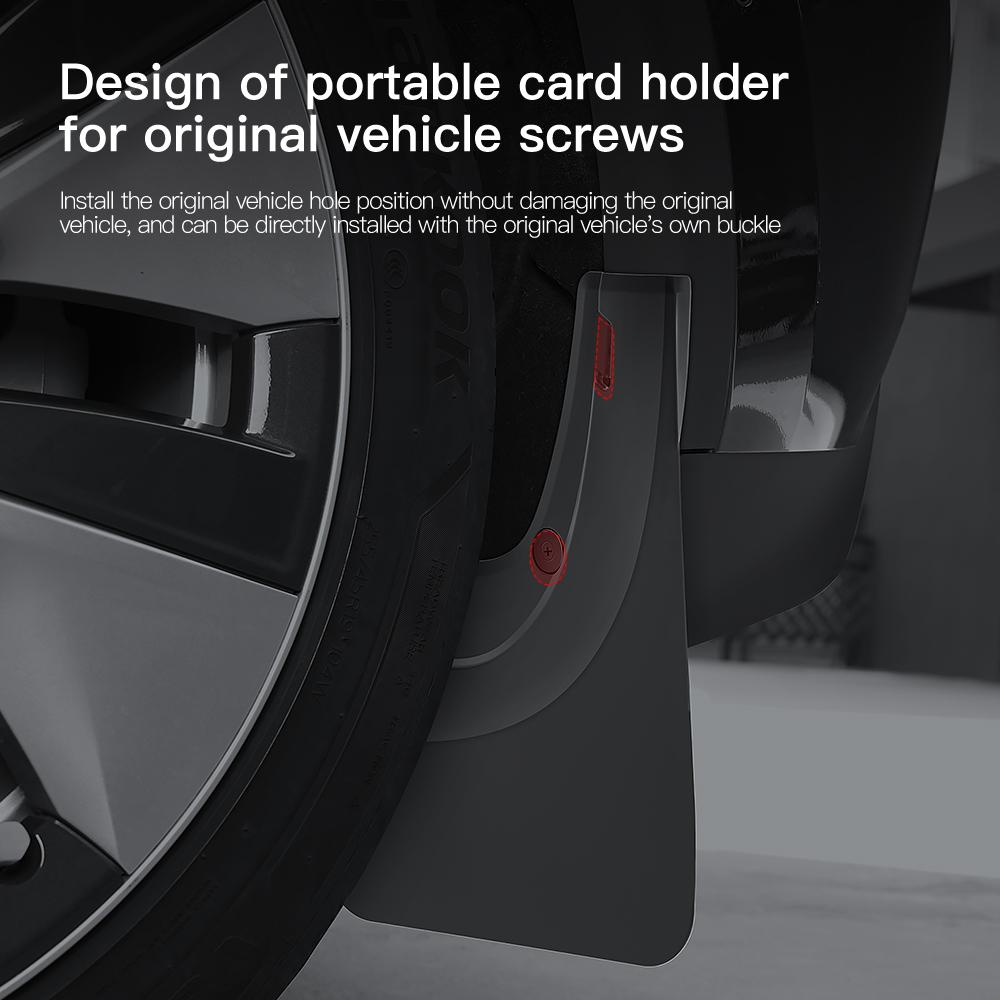 YZ For Tesla Model 3 Y Highland Juniper 2021-2025 Tesla Special Mudflaps No Need to Drill Holes Fender Protector Car Accessories
