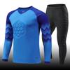 Football Goalkeeper Uniform Goalkeeper Suit Men's Printed Adult Long-sleeved Sponge Pad Full Set of Game Training Jersey