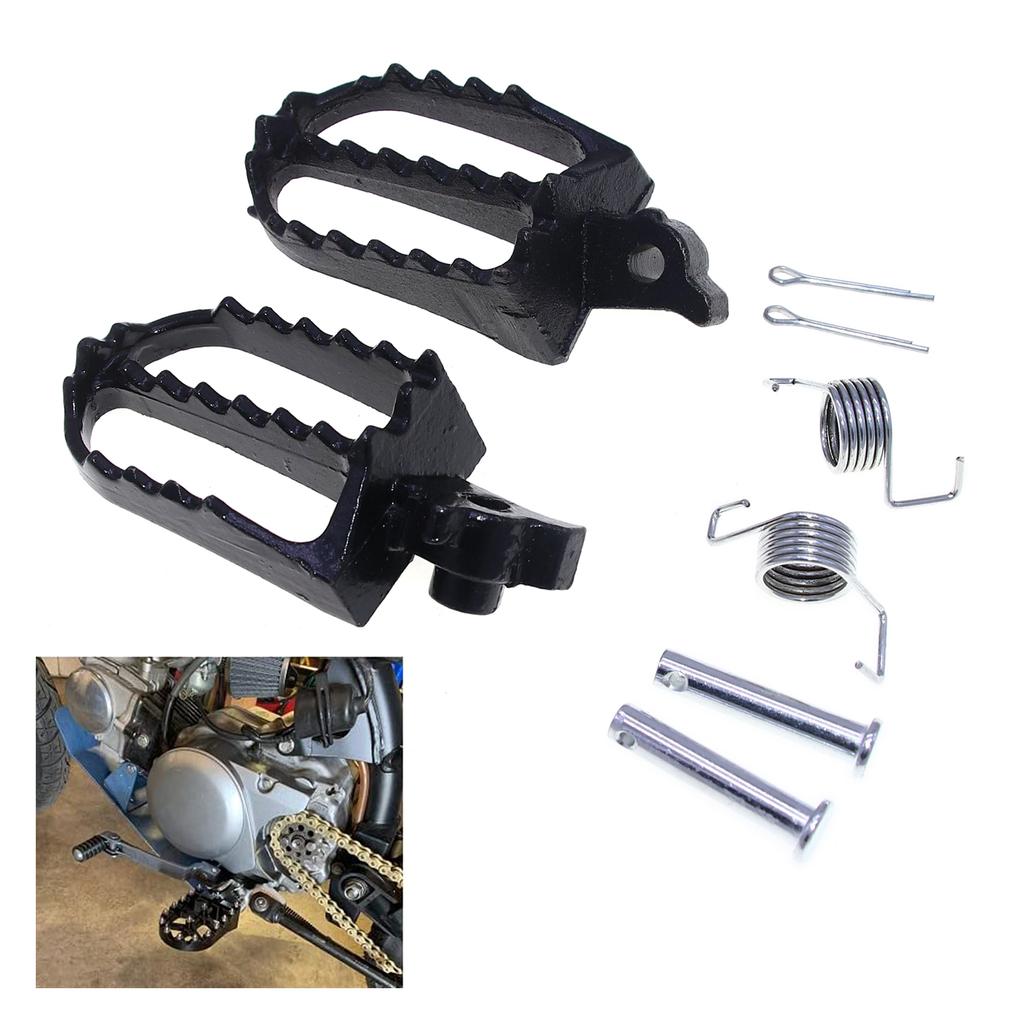 Dirt Bike Foot Pegs Motorcycles Footpegs Foot Rests Pedals Easy Installation Compact-size Compatible for T2 T6 T8 PH