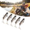 5Pcs Soft Plastic Lures Pre-Rigged Swimbaits Paddle Tail Swim Baits for Freshwater and Saltwater Fishing Tackle