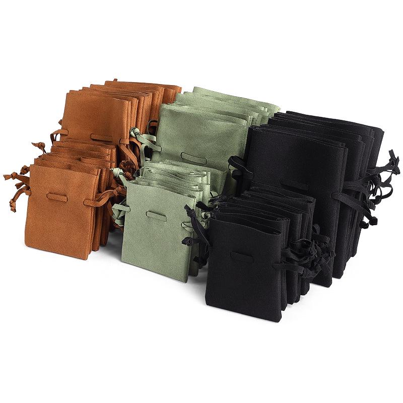 Digu Premium Microfiber Jewelry Drawstring Bag with Custom Logo Option