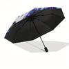 1pc Butterfly Fantasy Swordsmanship Umbrella with Plastic Handle,Suitable for All Seasons Home Travel Outdoor UmbrellaM941