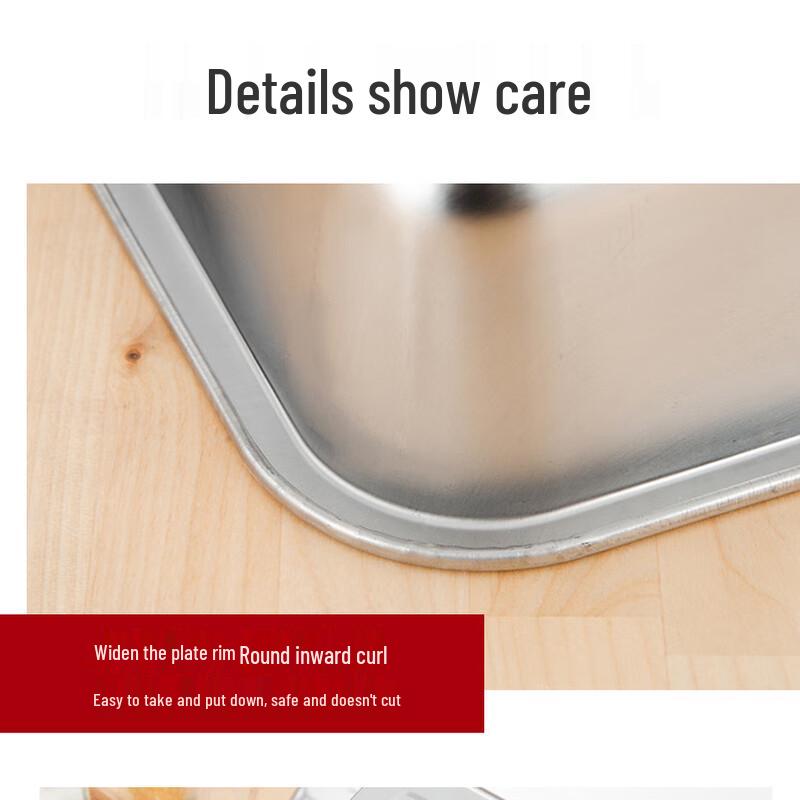 304 Stainless Steel Rectangular Serving Tray