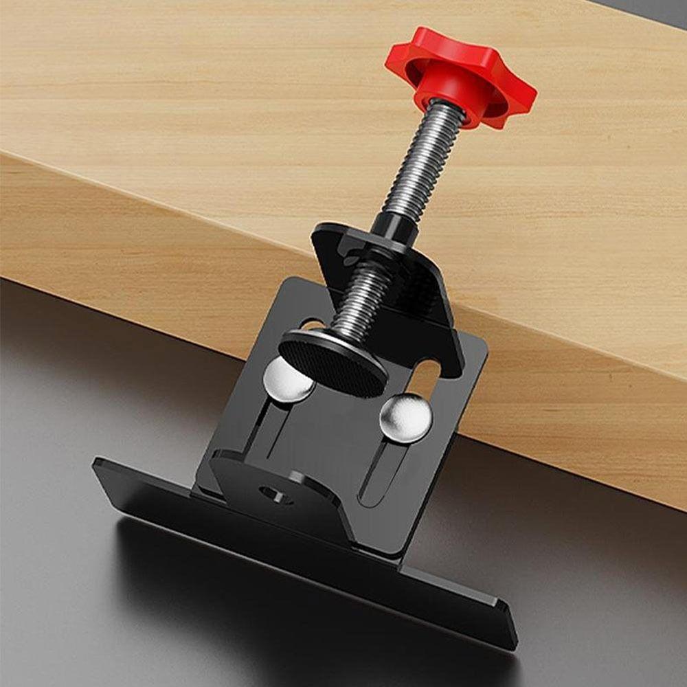 1pair Aluminum Alloy Cabinet Door Mounting Jig Adjustable Multi-functional Cabinet Hinge Jig Universal Cabinet Frame Jig