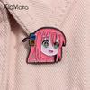Cool Rock Music Cartoon Anime Girl Enamel Pin Cute Character Brooch Lapel Backpack Badge Fashion Jewelry Gift For Friends