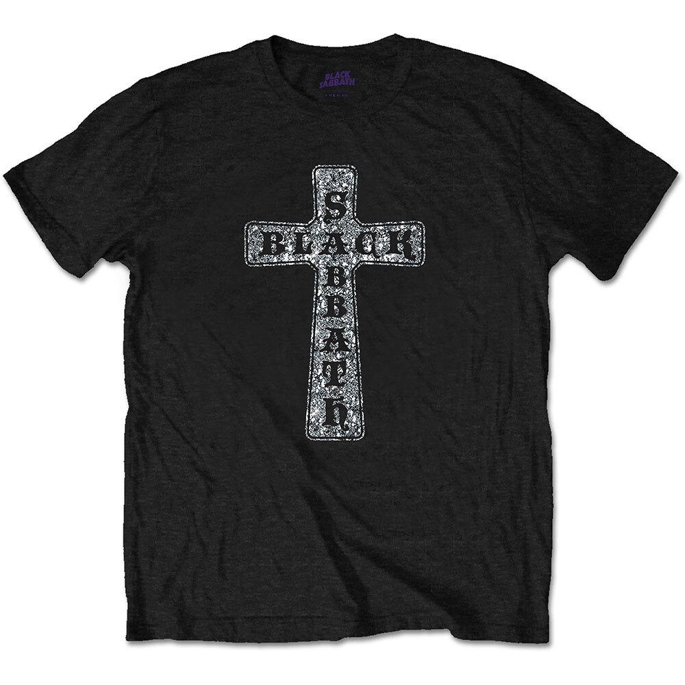 Black Sabbath Cross Diamante Black T shirt - NEW Unisex T-Shirt XL