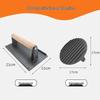 Zhishi Cast Iron Rectangular Grill Meat & Burger Press - 2 Pack