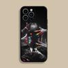 C-Chainsaw M-Makima Phone Case For iPhone 17,16,15,14,13,12,Pro,Max,Plus,E,SE4,Air,Mini Black Soft Cover
