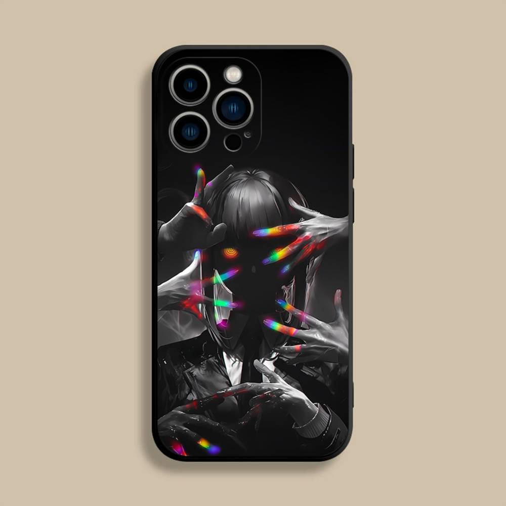 C-Chainsaw M-Makima Phone Case For iPhone 17,16,15,14,13,12,Pro,Max,Plus,E,SE4,Air,Mini Black Soft Cover