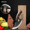 WXCOO Multifunctional Kitchen Knife Chef Knife for BBQ Cooking Meat Cleaver Butcher Knife Fruit Slicing Wooden Handle