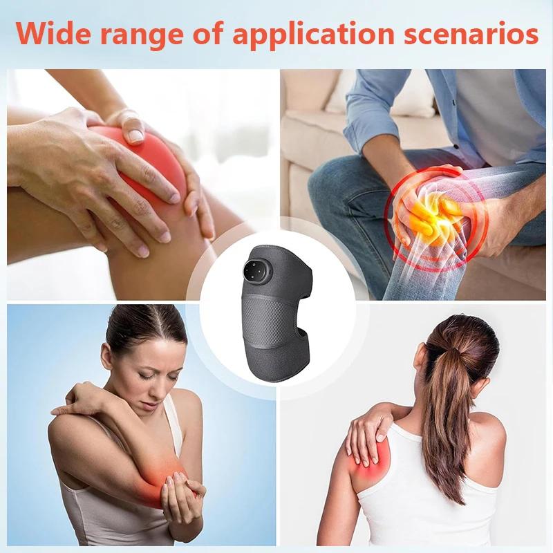 2026 New Knee Heating Vibration Massage Joint Physiotherapy Hot Compress Massager Elbow Shoulder Support Thermal Knee Pad Relieve Arthrit