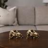 Decorative Zodiac Horse Figurine Brass Minature Horse Figurines Child Riding Horse Ornament  Office