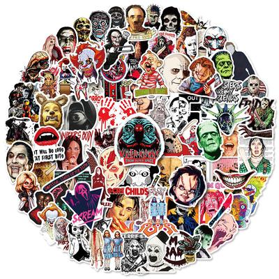 100 Pcs Horror Movie Characters Stickers for Bumper Laptop Skateboard Phone Cars