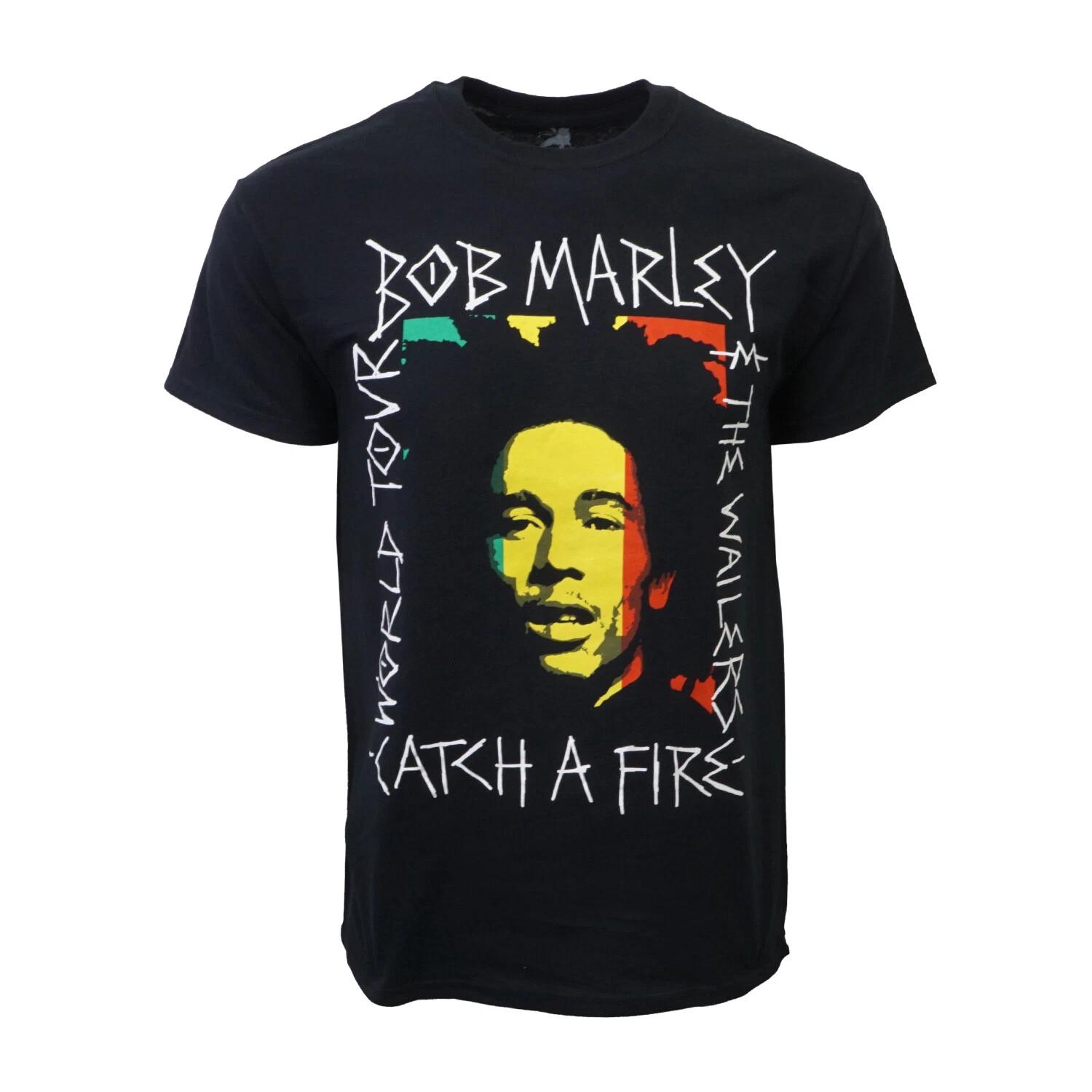 Unisex Adult Casual Music FASHION NOVA BOB MARLEY WORLD TOUR T SHIR... M