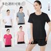 [Rovidorx] T-shirt Ladies Short Sleeve Sports Relaxing Tee Shirt Large Size Gym Wear Sport T-shirt Quick Drying Dry T-shirt Sportswear Running