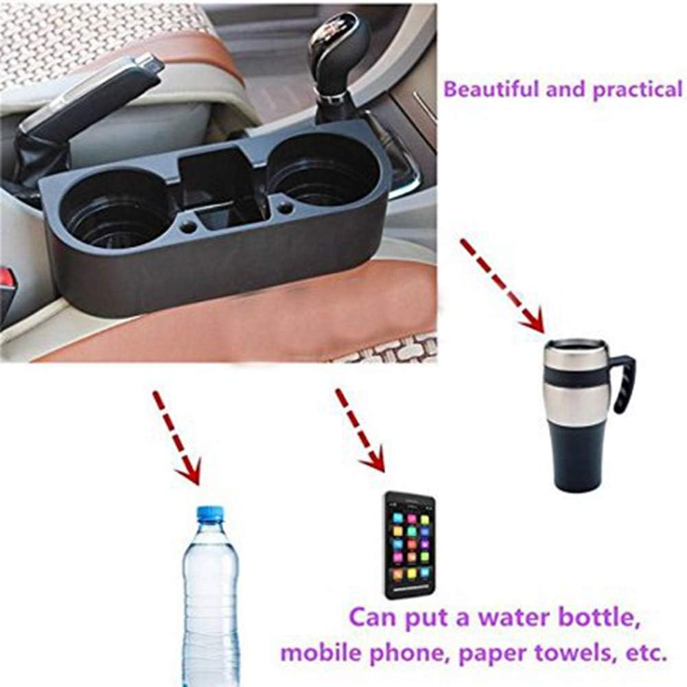 1Pcs Side Pocket Plastic Seat Pocket Storage Box Seat Cup Holder for Cars,Car Seat Cup Holders Organizer Storage Box