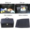 PU Leather Car Trunk Organizer Box Folding Large Capacity Auto Multiuse Tools Storage Bag Auto Accessories Storage Bag