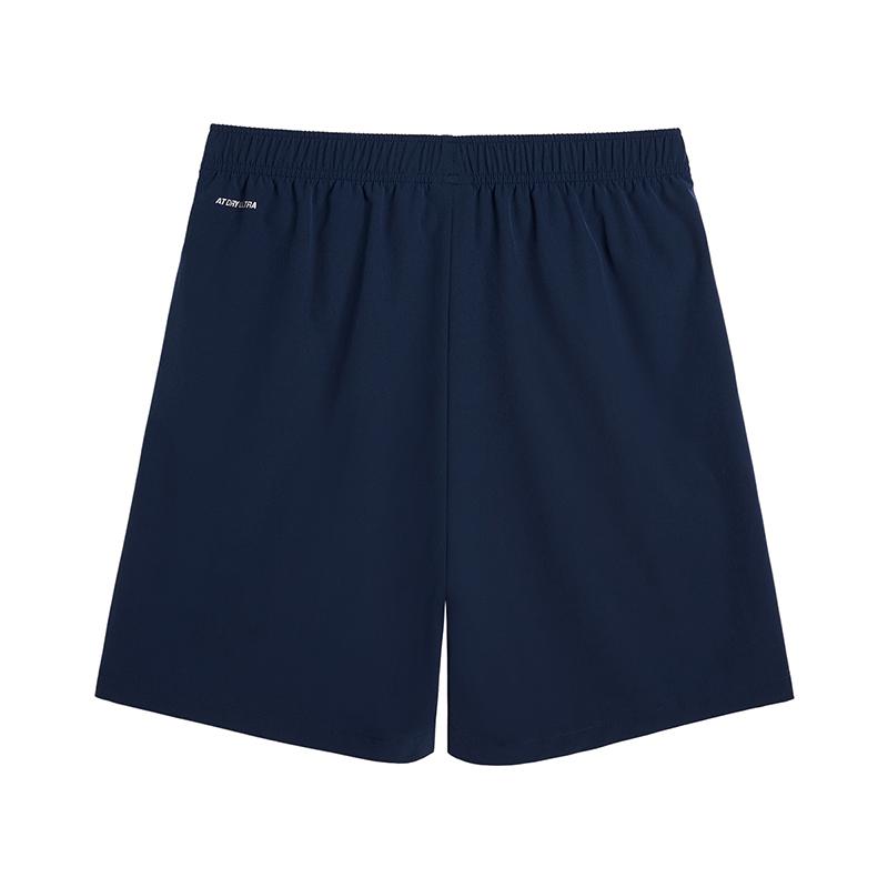 Li-Ning Comfortable Soft Solid Color Simple Fashion Quick-Drying Mid-Waist Drawstring Casual Shorts Unisex shorts Guangdong-Blue AKSU867-2